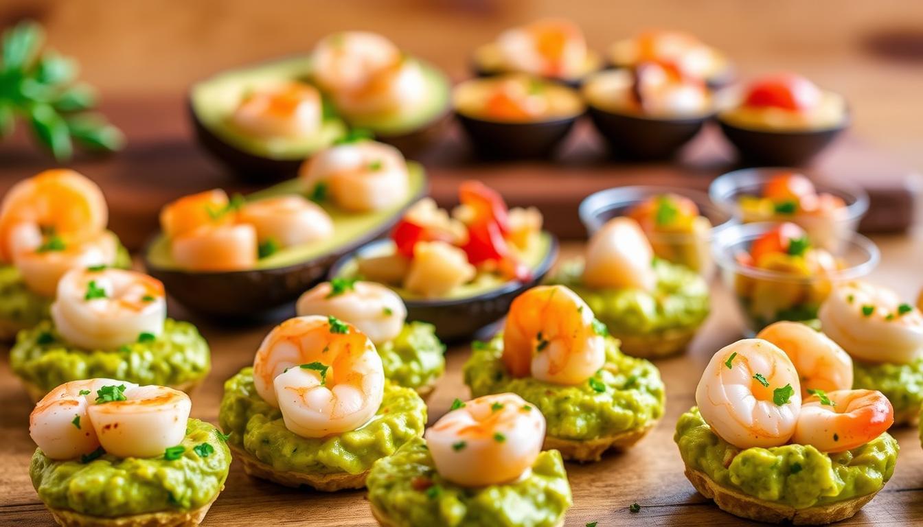 Easy Shrimp Guacamole Bites