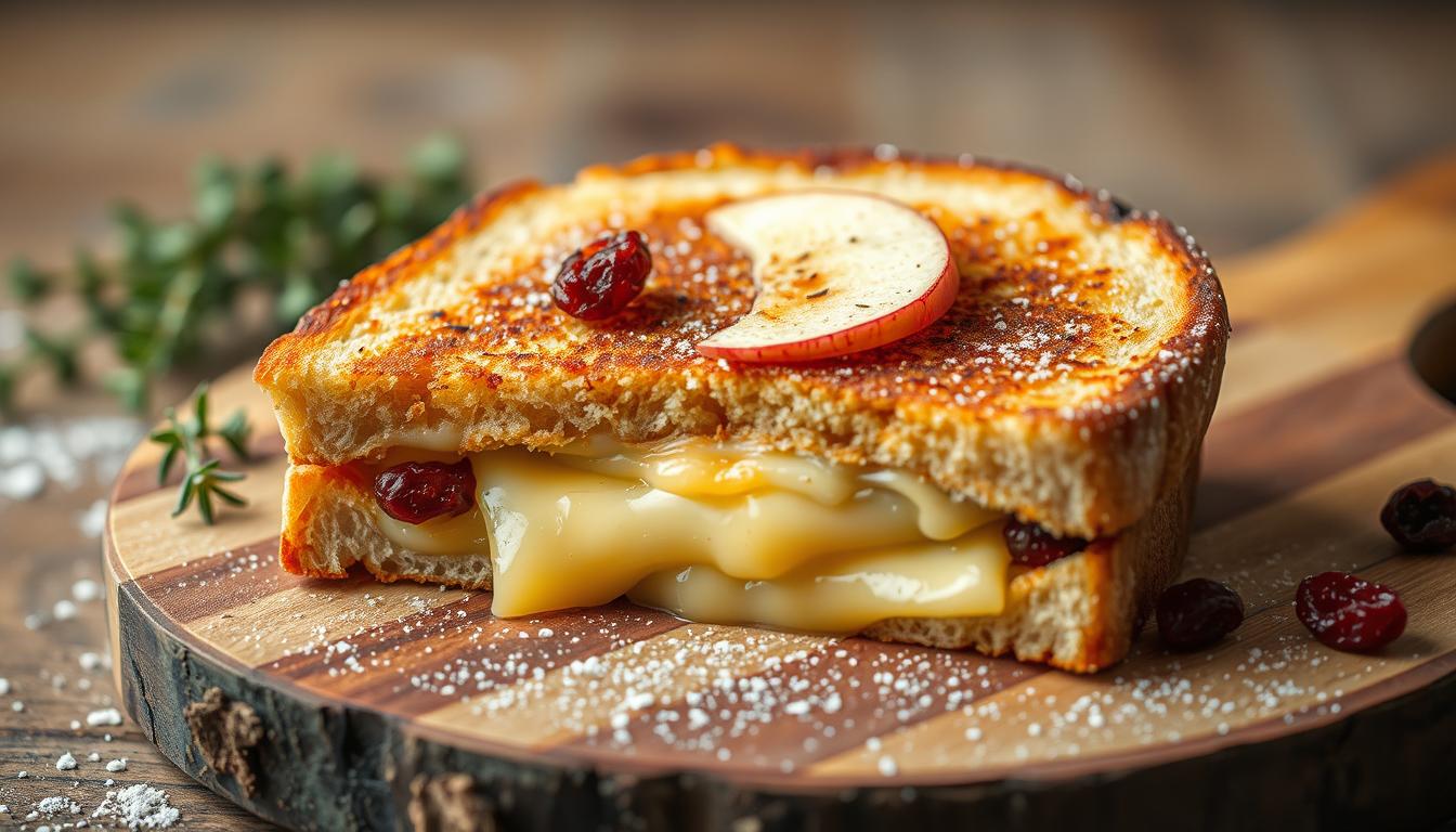 Apple and Cranberry Grilled Cheese