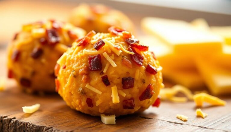 Low Carb Bacon Cheddar Mini Cheese Balls