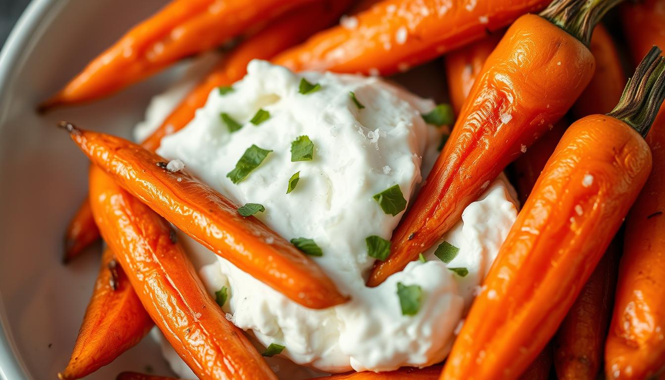 Roasted Carrots with Ricotta