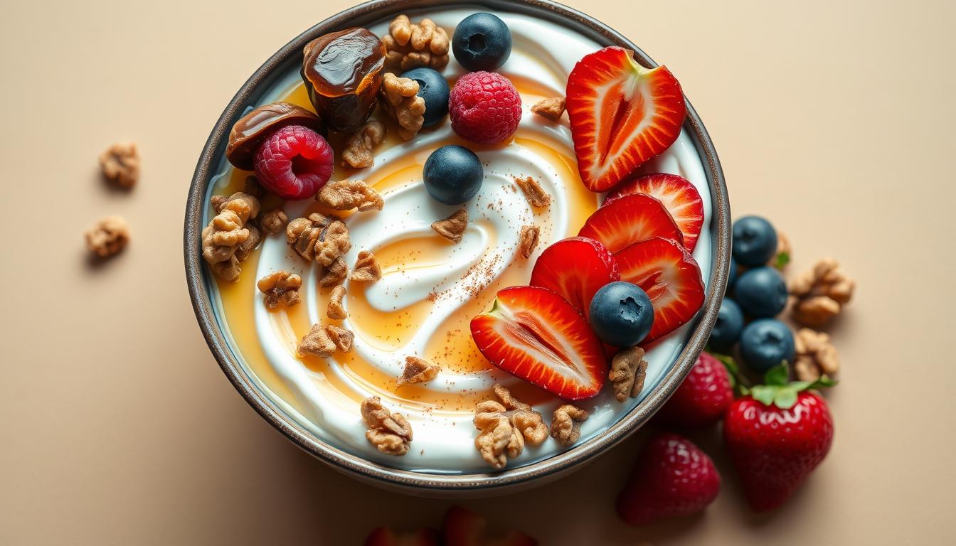 Warm Date Yogurt Bowl