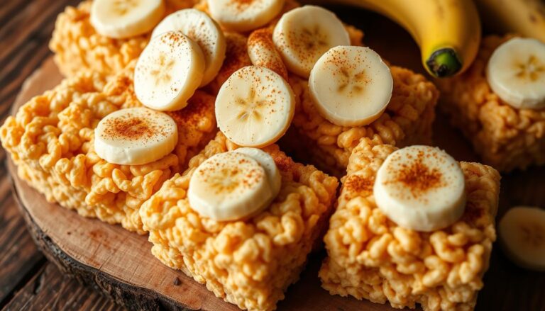 banana pudding rice krispie treats
