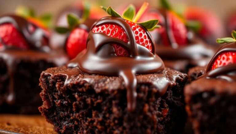 chocolate covered strawberry brownies