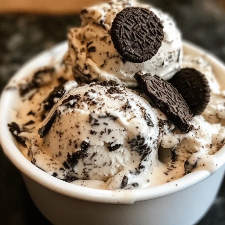 No-Churn Cookies and Cream Ice Cream