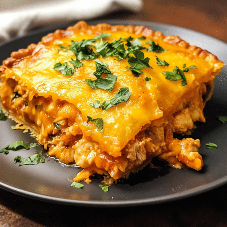 Chicken Tamale Pie with Cheese and Parsley