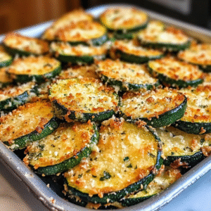 Crispy Parmesan Zucchini Rounds