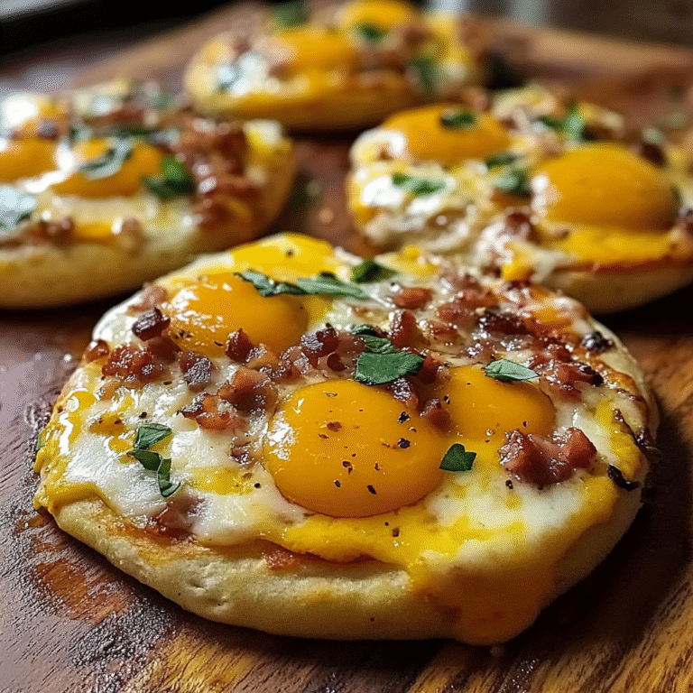 Irresistible English Muffin Breakfast Pizza