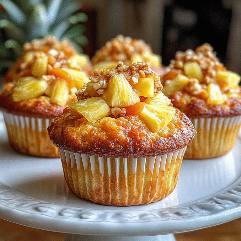 Heavenly Hawaiian Pineapple Carrot Muffins