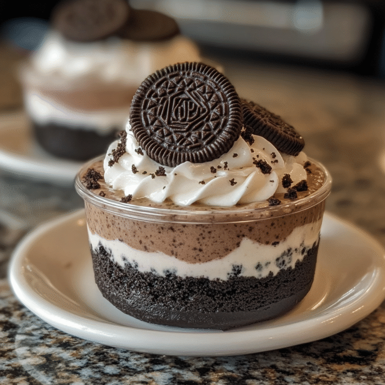Delectable Oreo Cookie Pudding Cups