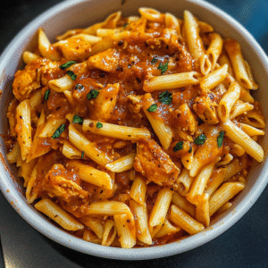 Creamy Pasta and Tender Chicken in a Delectable Sauce