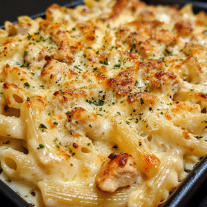 Creamy Chicken Alfredo with Parmesan Pasta