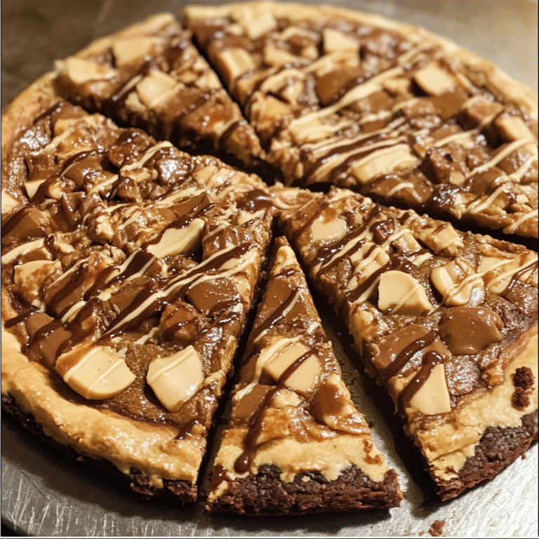 Peanut Butter Brownie Pizza: A Decadent Fusion of Flavors