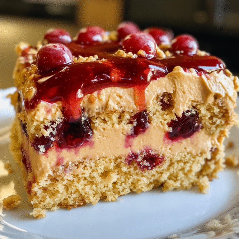 Peanut Butter and Jelly Poke Cake: A Childhood Classic Reinvented