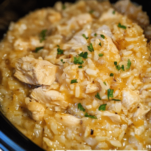 Irresistible Crock Pot Chicken and Rice