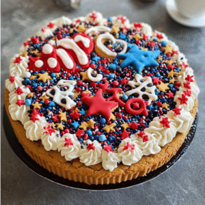 Irresistible July Cookie Cake: A Patriotic Treat