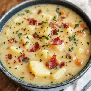 Creamy Potato and Bacon Soup: A Cozy, Comforting Delight