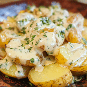 Delicious Potatoes with Creamy Sauce: A Comforting Classic